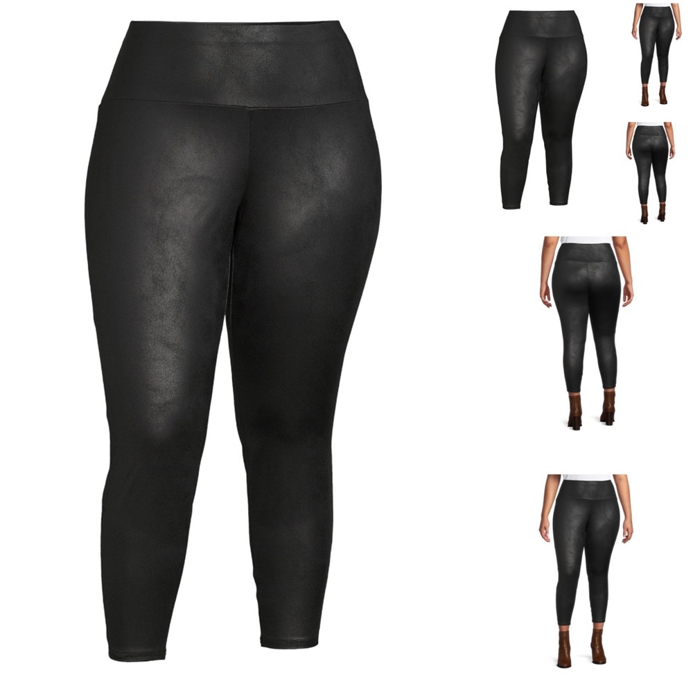 Faux Stretch Leather Leggings